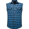 SSBZYES Camicia da Uomo Camicia Estiva Senza Maniche Camicia da Uomo Taglie Forti Camicia a Quadri Camicia di Flanella Gilet Senza Maniche in Cotone Taglie Forti