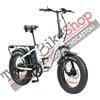 Bicicletta Elettrica Pieghevole Z-Tech ZT-89-E Folding Etna 250W 36V 10.4Ah Batteria Litio-Bianco