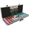 Bullets Playing Cards, Grande Poker Case Deluxe Poker Set con 500 fiches Carmela Clay Poker, Guida al Poker, Pulsante del Dealer e Carte da Poker in plastica con proiettili