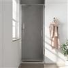 Parama Porta doccia 75cm con apertura a battente profili slim cromati vetro 6mm anticalcare opaco h190 | Portofino