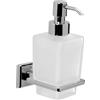 Gedy Dispenser dosasapone a muro Gedy in vetro satinato e metallo cromato | Colorado