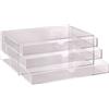 Tecnostyl Cassettiera da banco TECNOSTYL in acrilico con divisori 32,5x23,5x13 cm trasparente - ACRD040