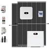 Huawei Kit Fotovoltaico Huawei Monofase 6300W, Inverter Da 6Kw Con Accumulo Da15Kw Wifi n14 Pannelli