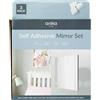 Anika 60960 - Set di 3 specchietti autoadesivi Quadrati, 15 cm, Versatili e Funzionali, Facili da installare, Eleganti e Moderni, Confezione da 3