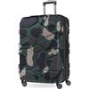 HAUPTSTADTKOFFER - X-Kölln - Valigia da viaggio espandibile rigida e legera, grande 76 cm, Trolley ABS, TSA, 107-120 litri, Camuffamento