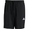 adidas Uomo Essential Three Stripes Chelsea Base Short, Black/White, XL