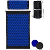 LifeGoods Tappetino Agopressione - Tappetino Massaggiante Corpo - Tappeto Agopressione - Mysa Tappetino Svedese - Mysa - Sfere da Massaggio e Borsa - Nero e Blu