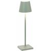 Zafferano Lampada Ricaricabile da Tavolo POLDINA PRO MICRO Colore Verde Salvia di Zafferano in Pronta Consegna - Offerta di Mondo Luce 24