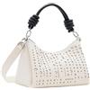 Desigual Women's Accessories - Borsa a mano in poliuretano, colore: Bianco, bianco