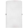 EGLO Lampada da parete Troy 3, lampada da tavolo uno punto luce, lampada da parete, acciaio, nichel opaco, satinato, bianco, E14