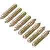 QUARKZMAN Bulloni a Gancio M6 Lunghezza 1-1/8 (30mm) Bulloni a Testa Doppia Vite Autofilettante 6mm Giunti in Legno per Mobili 30pz