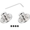 DMiotech 2pz 3.17mm Flangia Giunto Connettore Rigido Guida Albero Supporto Giunto Albero Giunto con M1.5 Esagonale Chiave e Viti per Fai-da-Te RC Modello Motori