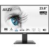 MSI PRO MP243X Monitor 24 IPS FHD (1920x1080), 100Hz, 1ms, altoparlanti integrati, Eye-friendly, FreeSync, 1x HDMI e 1x DP, VESA