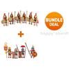 Playmobil Soldiers Figure 6 x Greci Spartani e 4 x Romani Set 6490 Set 6491
