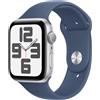 Apple Watch SE 44mm Cassa Alluminio Argento con Sport Band Denim - S/M - MXEQ3QC/A