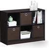 Furinno Basic 3 x 2 Libreria con Scomparti, Noce Scuro