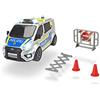 Dickie Toys - Ford Transit Police - Auto della polizia da 28 cm, con arresti, sirena e luce, polizia autostradale, auto giocattolo per bambini dai 3 anni in su