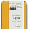schlafgut Casual Lenzuolo con angoli da 120x200cm a 130x200cm, 100% cotone organico, Yellow Deep