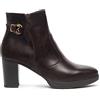 Nero Giardini NEROGIARDINI Tronchetto in pelle con fibbia logo. Made in Italy 38 Marrone T.MORO