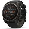 Garmin Garmin Fenix 8x sapphire solar grigio scuro dlc cinturino nero/grigio