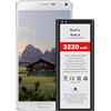 Beefix Batteria per Samsung Galaxy Note 4, 3220mAh Batteria di ricambio interna agli ioni di litio per Galaxy Note 4(EB-BN910BBC) con NFC
