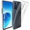 N NEWTOP Custodia Cover Compatibile con OPPO Reno 6 Pro 5G, Morbido TPU CLEAR Gel Silicone Anti Graffio Trasparente Slim Sottile Flessibile Case Posteriore Protettiva