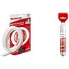 Fischer 552162 Nastro Biadesivo NTJH Trasparente, Fino a 300 kg per Rotolo, Resistente all'Acqua, per Uso Interno ed Esterno & Stucco Veloce NTJH con Spatola Integrata per Coprire Fori e Crepe