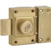 FTH - Serratura per porta C60 a bottone, cilindro da 40 mm, baule e bullone in ottone, 3 chiavi dentate