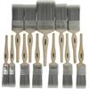 Coral 31409 - Set di 12 pennelli da pittore, in legno FSC di qualità, 2 x 2,5 cm, 5 x 3,8 cm, 4 x 5,1 cm e 7,6 cm