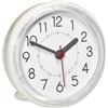 TFA Dostmann Orologio bagno da parete, 60.3055.02, impermeabile, piccollo, alogico da bagno, montaggio senza viti, 115 x 65 x 140 mm, bianco crema