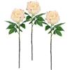 Flair Flower Fiore artificiale, peonia, peonia, ramo, fiore singolo, fiori artificiali, decorazione per bouquet di fiori artificiali e bouquet, fiori decorativi, set da 3 pezzi, pesca