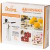 Decora 0241010 Aerografo Portatile con Compressore ad aria, Senza Fili, Ricaricabile con Cavo USB, Facile da Trasportare, Ideale per Decorare Dolci o per Fai da te, Usare Colori Idrosolubili Liquidi