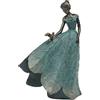 Guichifun Collezione di statue di fate, decorazione per la casa, con foglie e angelo, in resina, regalo per donne, statue per giardino, per interni o esterni, 14 x 8 x 20 cm