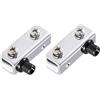 METALLIXITY Vetro Porta Perno Cerniera (per 3-5mm Spessore) 2pz Ferro Regolabile Vetro Fermi Morsetto - per Riparazione Mobili Stanza Letto Luminoso