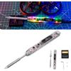Candeon Saldatore a Stagno Kit, 100W DC12V‑25V saldatore a stagno a batteria Ricaricabile USB, Digitale saldatore a stagno luminescente OLED Elettrica Saldatura a Stagno Temperatura Regolabile 50-450℃