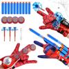 Taufe Set di 3 Spider Guanti per Bambino,Spara Ragnatele Spider,Maschera Spider Launcher Glove,Guanti Spider Bambino,Spider Glove Launcher Set,Spider Giocattolo Giocattoli da Polso Set