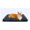 MDDK DY Cuccia Cane Interno Taglia Media, Cuccia Cane Sfoderabile e lavabile, Peluche Morbida e Soffice, Base Antiscivolo, Lettino per Cani, Grigio Scuro, 75x50x8 cm