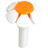 Puco Dispenser d'acqua per animali domestici testa di fiore Puco per fontana di gatto sostituzione ugello fiore per testa per cani rotondo in acciaio inossidabile cubico superiore dispenser d'acqua