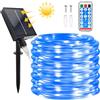 Micacorn Solare Tubo Luminoso, Solare Impermeabili Tubo Luci 20 Metro 8 Modalità 200 LED Luci Tubo Solari Esterno con Telecomando per Piscina Giardini Nozze Decorazioni Natalizie Feste
