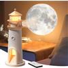 HUIKUANGEU Luce di Proiezione Lunare,Lampada Faro,Luce Notturna,Romantica Lampada Proiettore,Luce a LED per Proiezione Lunare con Telecomando e Funzione Bluetooth,per Camera da Letto