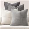 MIULEE Federe Cuscini per Divano in Velluto a Coste Serie Grigio Scuro 50x50 Set 4 Pezzi Moderno Morbido Decorativa Copricuscini per Divano Camera da Letto