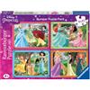 Ravensburger - Puzzle Principesse Disney, Collezione Bumper Pack 4X42, Idea Regalo per Bambini 4+ Anni, Gioco Educativo e Stimolante, 4 Puzzle da 42 Pezzi, 36x26 cm