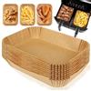 Raxfekro 150 pezzi Carta Forno per Friggitrice Ad Aria 22x14 x 4.5cm Carta Forno per Ninja Carta Friggitrice Ad Aria per Air Fryer, Forno, Padelle, Microonde Accessori Friggitrice Ad Aria (22 x14 x 4.5cm)