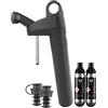 Coravin Pivot + Sistema di Conservazione del Vino | Mantiene il Vino Fresco fino a 4 Settimane | Incl. 2 Tappi Pivot, 2 Capsule Coravin Pure e 1 Aeratore Pivot - Nero