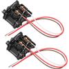 Konuooer 2 pezzi adattatori per lampadine H7 con spina a baionetta per fari Ford Focus MK2 MK3, compatibili con cavo lungo 20 cm