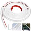 AILUYA Profilo di protezione per bordi a J in gel di silice per camper, autoadesivo, grondaia per pioggia per gazebo, bianco, lunghezza 10 m, adatto per veicolo, camion, camper, barca, auto, furgone, porta