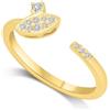 ALFIERI & ST. JOHN Anello sirio in oro e diamanti ct. 0,12