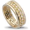 ALFIERI & ST. JOHN Anello sirio in oro giallo con diamanti ct 0,35