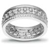 ALFIERI & ST. JOHN Anello fascia sirio con diamanti ct. 0,35
