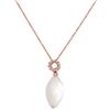 ALFIERI & ST. JOHN Collana gemma con moonstone e diamanti